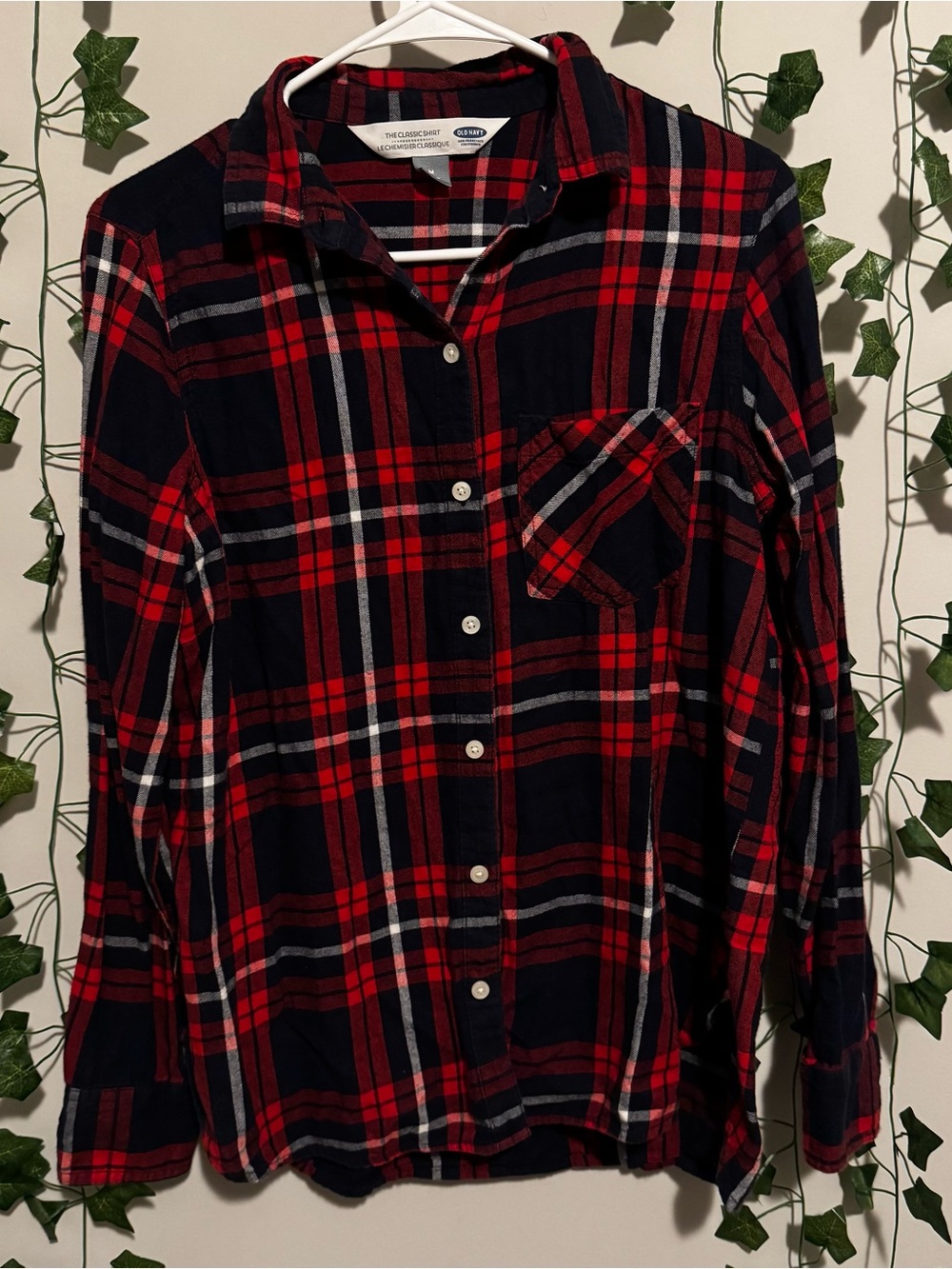 Lot of 6 Old Navy Flannel Button Down Shirts